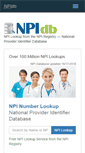 Mobile Screenshot of npidb.org